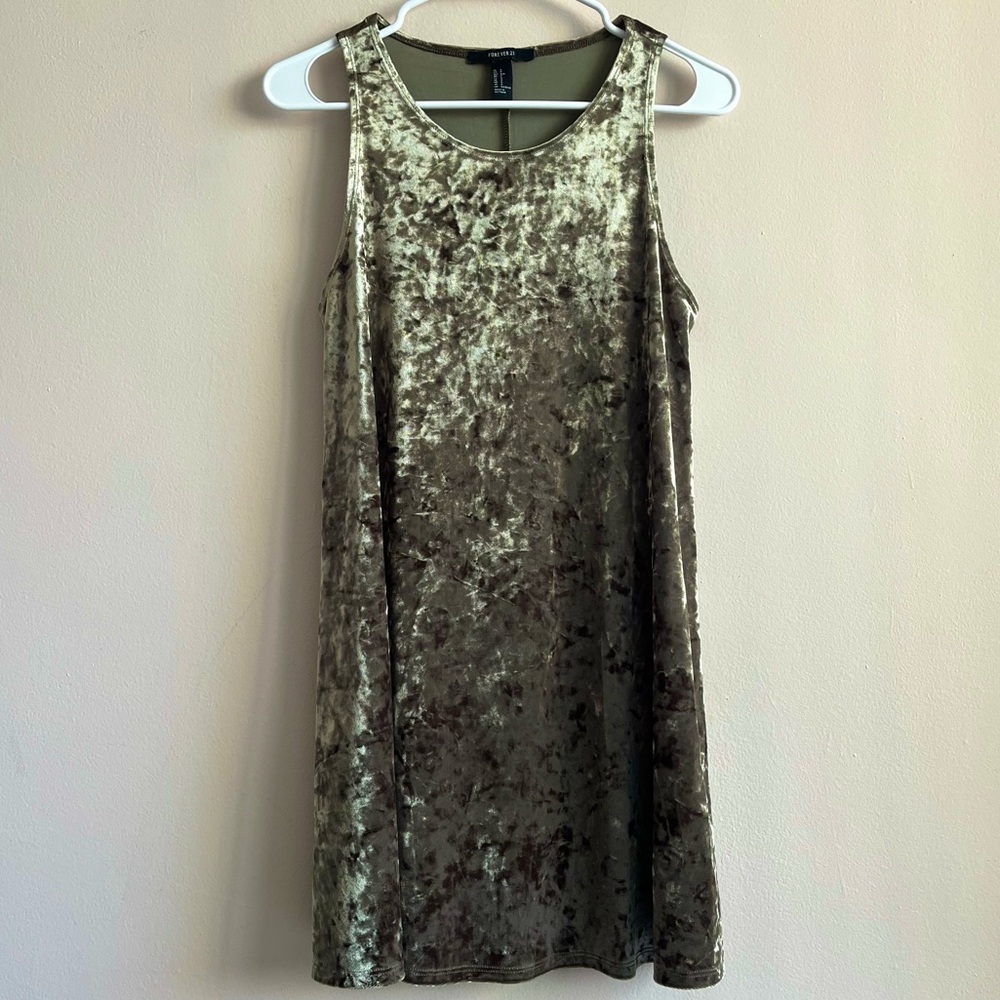Forever21 Crushed Velvet Shift Dress